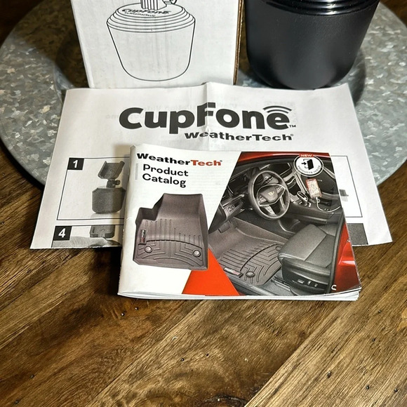 NWT WeatherTech CupFone Cell Phone Holder for car Universal black w/box - Picture 4 of 7